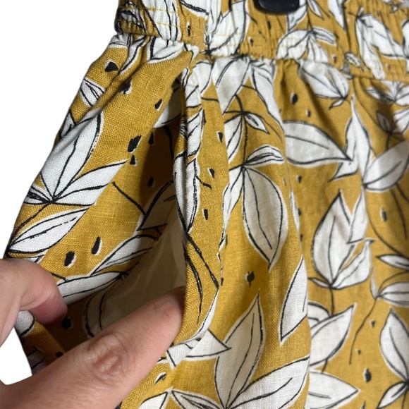 Rachel Zoe 100% Linen Wide Leg Pants Pull On Floral Size XL - Picture 4 of 6